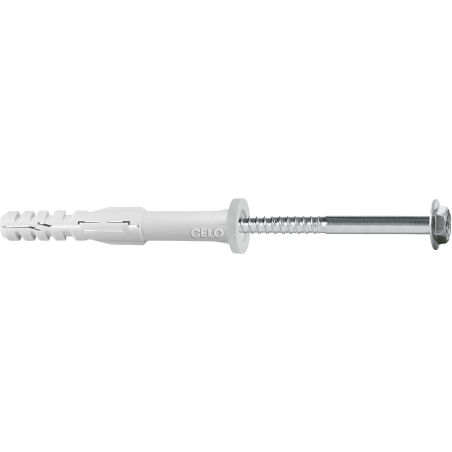 Product image of multifunction frame plug MFR 14 flat rim plug with hex head screw with integral washer, zinc plated