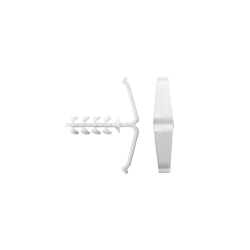 Plastic clip single for flat calbes
