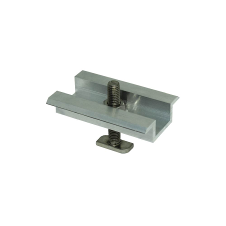 Coplanar solar fixing roof tile kit for 2 panels