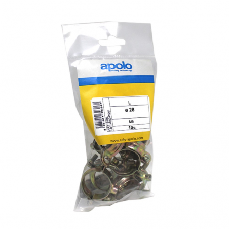 Plastic bag metal clamp M6 