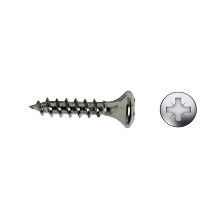 Chipboard screw raised countersunk head BC