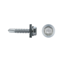 Self-drilling screw + EPDM washer DIN 7301