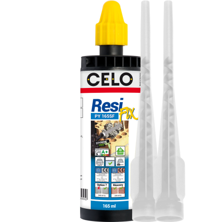 Product image of ResiFIX PY 165 SF cartridge with two mixing nozzles