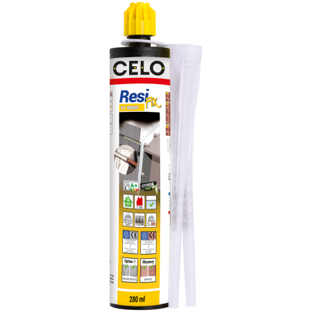 Product image of cartige injection mortar ResiFIX VY 300 SF, Vinylester with two mixing nozzles