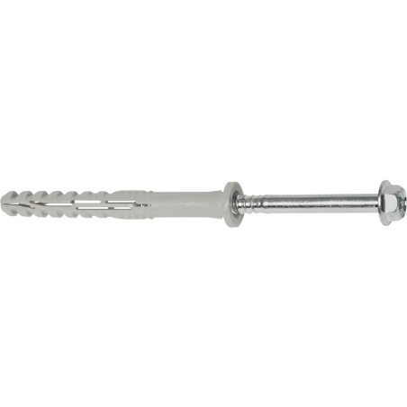 Product image of multifunction frame plug MFR 8 flat rim plug with hex head screw with integral washer, zinc plated