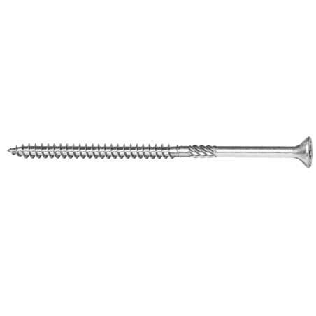 Product image of chipboard screw VELOX® SIT 6 partial thread, blue zinc plated with external underhead miling ribs and shank cutter
